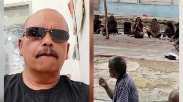 Foto : kiri Ketua DPD Sumut LSM Nusantara Manter Saragih. 