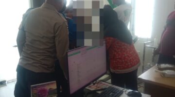 Polsek Siantar Martoba Cek TKP Anak 5,5 Tahun Meninggal Tenggelam di Sungai Parbebsi