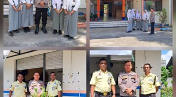 Sat Binmas Polres Pematangsiantar Sambang Kamtibmas dan Silahturahmi kepada Pelajar dan Satpam