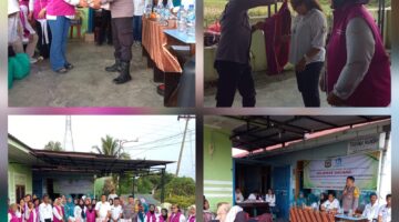 Bhabinkamtibmas Polsek Siantar Martoba Hadiri Penutupan Pelatihan Kader Posyandu