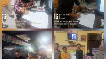 Tinjut Laporan Masyarakat Polsek Siantar Barat Cek TKP Keributan di Jalan Padang Sidempuan