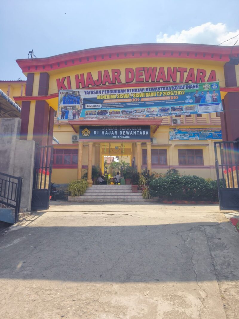 Foto : lokasi sekolah yayasan Ki Hajar Dewantara Kota Pinang, Labuhanbatu Selatan. Sabtu (02/05/2026) 