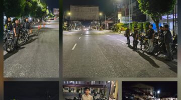 Polres Pematangsiantar Patroli Hingga Subuh, Empat Sepedamotor Knalpot Brong Diamankan