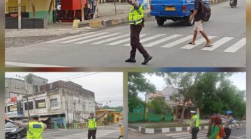 Polisi Hadir di Jalan Raya Sejak Pagi, Sat Lantas Polres Langkat Wujudkan Keamanan dan Kelancaran Aktivitas Masyarakat