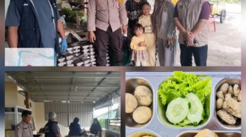 Bhabinkamtibmas Polsek Siantar Martoba Monitoring Distribusi MBG kepada Warga Kelurahan Tambun Nabolon