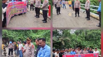 Kapolres Simalungun Resmikan Jembatan Merah Putih Presisi di Hatonduhan, Wujud Nyata Polri Hadir Bangun Desa dan Jaga Keselamatan Warga
