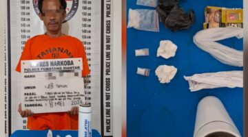Polres Pematangsiantar Berhasil Amankan Pemilik Sabu 4,88 Gram di Jalan Ring Road