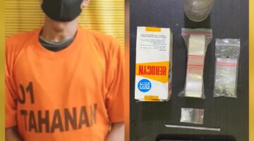 Foto : SY als IPIT (49) dan barang bukti