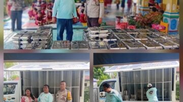 Bhabinkamtibmas Polsek Siantar Timur Monitoring Distribusi MBG di TK Nazaret