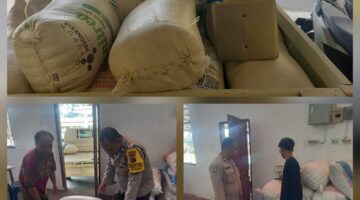 Polsek Siantar Marihat Dampingi Petani Binaan jual jagung ke Bulog 