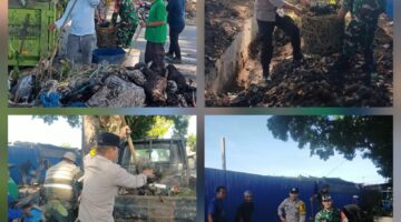 Bhabinkamtibmas Polsek Siantar Martoba Ikuti Gotong Royong Jumat Bersih