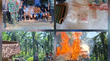 Polres Simalungun Gerebek Sarang Narkoba Di Tanah Jawa, Lima Tersangka Diringkus Dan 99,74 Gram Sabu Disita