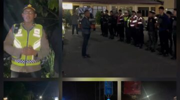 Polres Pematangsiantar Bersama Kompi 2 Batalyon B Sat Brimob Polda Sumut Gelar Patroli BLP Antisipasi Guantibmas 