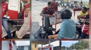 Sat Samapta Polres Pematangsiantar Patroli R4 di SPBU Antisipasi Guantibmas
