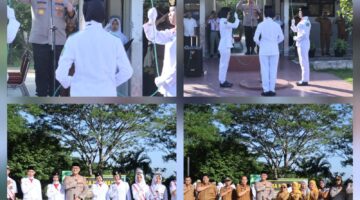 Kapolres Langkat Jadi Pembina Upacara di SMAN 1 Wampu, Berikan Motivasi dan Edukasi Kamtibmas kepada Pelajar