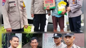 Sambut HUT Bhayangkara ke 80, Kapolsek Siantar Timur Berikan Bansos kepada Warga Kurang Mampu