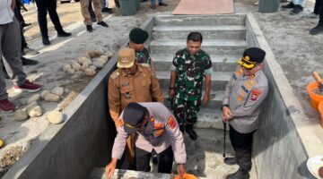 Kapolres Binjai Hadiri Peletakan Baru Pertama Pembangunan PT Natural Tirta Segar Di Langkat 