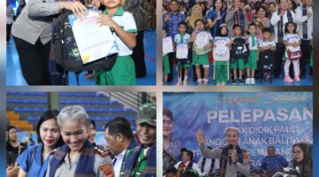 Kapolres Pematangsiantar Hadiri Pelepasan Anak Didik PAUD-SAB se Kota Pematangsiantar T.A 2025/2026
