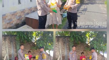 Sambut HUT Bhayangkara Ke-80 Tahun 2026, Polsek Siantar Timur Bagikan Bansos Kepada Warga Membutuhkan 