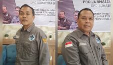 Foto istimewah ketua DPD PJS Sumut sebelah kiri, Sekjen PJS DPD Sumut kanan