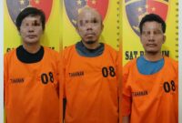 Foto : 3 tersangka 