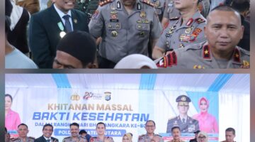 Kapolres Langkat Dukung Sukses Bakti Kesehatan Polda Sumut, Ribuan Masyarakat Antusias Ikuti Pelayanan Gratis
