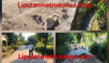 Foto istimewah proyek siluman di Nagori Dolok Mainu, papan proyek kosong.