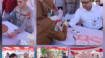 Polres Pematangsiantar Laksanakan Pemeriksaan Kesehatan Gratis Kepada Masyarakat Sambut HUT Bhayangkara Ke-80 Tahun 2026