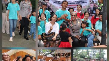 Sambut HUT Bhayangkara Ke 80, Kapolres Pematangsianțar Kunjungan dan Rekreasi Bersama Anak Panti Asuhan Elim ke Taman Hewan 