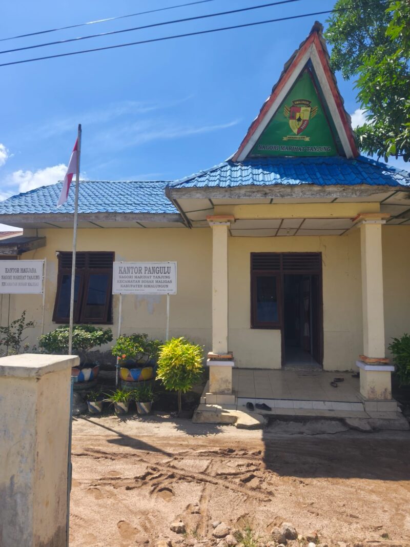 Foto : Kantor Pangulu Marihat Tanjung, Kecamatan Bosar Maligas, Kabupaten Simalungun. 