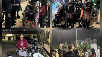 Patroli Timsus Dayok Mirah Polres Pematangsiantar Amankan Tiga Sepedamotor Knalpot Brong
