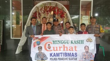 Polri Untuk Masyarakat,Polsek Siantar Selatan Curhat Kamtibmas di Sopo NHKBP 