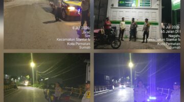 Polsek Siantar Marihat Laksanakan Patroli Antisipasi Guantibmas 