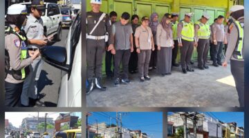 Sat Lantas Polres Pematangsiantar Laksanakan Razia Gabungan PKB Tahun 2026 di Jalan Merdeka 