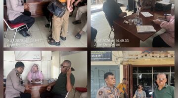 Tinjut Laporan CC 110, Polseķ Siantar Martoba Cek TKP Keluhan Warga di Jalan Demokrasi 