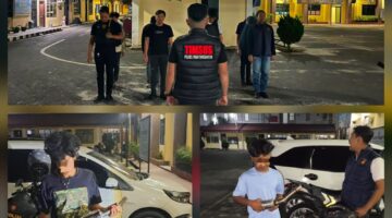 Patroli Hingga Subuh,Polres Pematangsiantar Amankan  Enam Sepedamotor Knalpot Brong