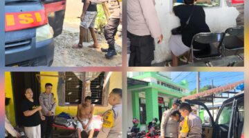 Polri Pelayan Masyarakat,Polsek Siantar Martoba Bantu Bawa Warga yang Sakit Untuk Berobat ke Puskesmas 