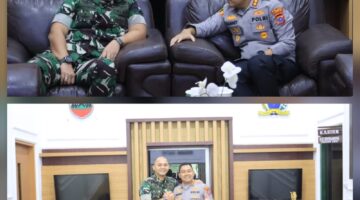 Perkuat Sinergi TNI-Polri, Kapolres Langkat Silaturahmi dengan Dandim 0203/Langkat