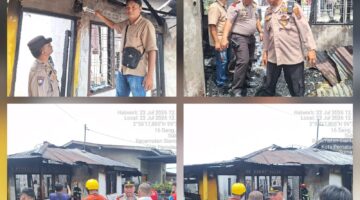 Kebakaran Hanguskan Rumah WARGA Kapolsek Marihat Cek TKP
