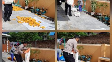 Bhabinkamtibmas Polsek Siantar Selatan Sambangi Petani Binaan di Jalan Lingga 