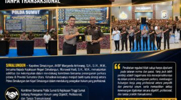 Kompak dan Solid, Kapolres Simalungun Bersama Kajari Dukung Komitmen Penanganan Perkara Pidana Tanpa Transaksional