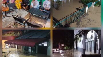 Enam Warga Terjebak di Atap Rumah Berhasil Dievakuasi dalam Banjir Serbelawan