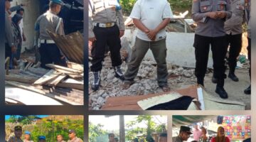 Kapolsek Siantar Martoba Berikan Bansos kepada Warga Korban Bencana Alam 