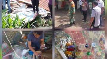 Polsek Binjai Gandeng TNI dan Kepala Desa Grebek Sarang Narkoba