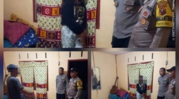 Tinjut Laporan CC 110, Polsek Siantar Barat Cek TKP Dugaan KDRT di Gang Swadaya