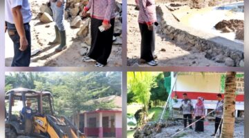 Pemkab Simalungun Terus Bergerak Pulihkan Fasilitas Umum di Serbelawan Pasca Banjir