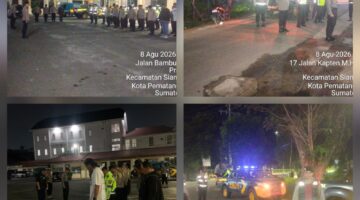Polres Pematangsiantar Laksanakan KRYD Hingga Subuh 