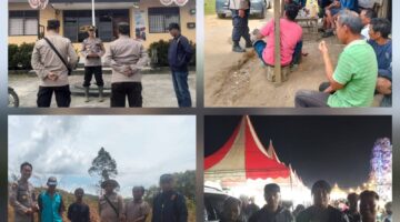 Jaga Kamtibmas dan Cegah Karhutla, Polsek Dolok Silau Sambangi Petani hingga Amankan Karnaval Pasar Malam
