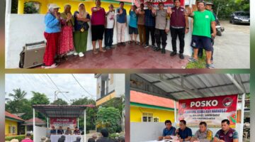Bhabinkamtibmas Polsek Siantar Barat Hadiri Sosialisasi Narkoba di Jalan Catur
