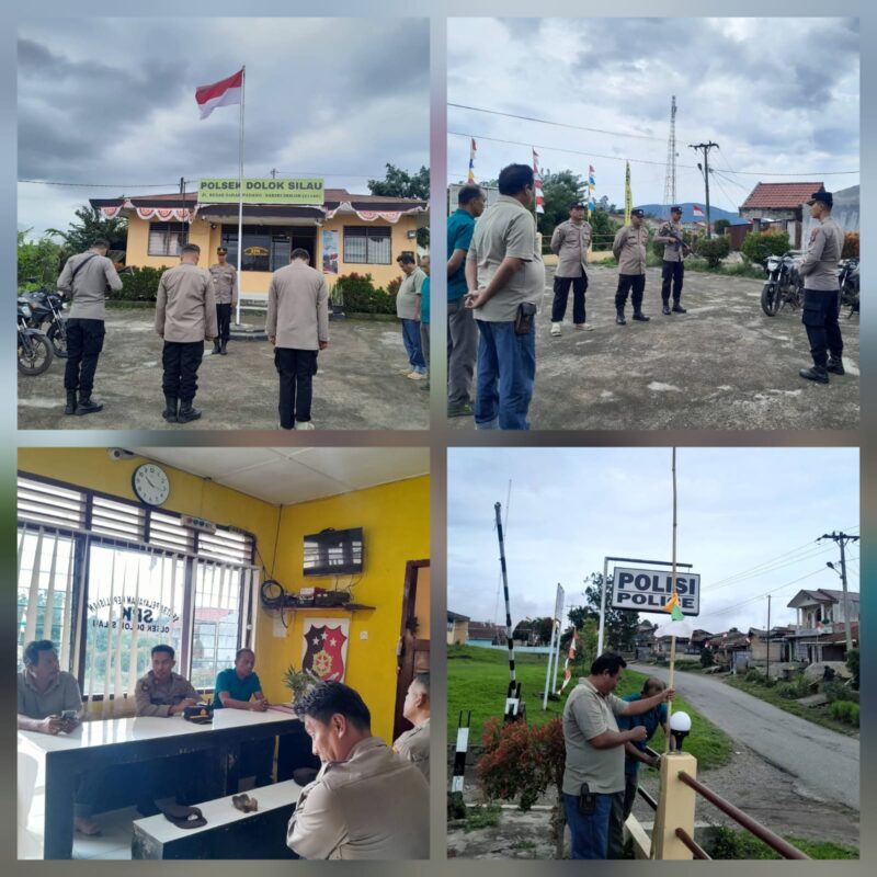 Foto : 
Apel Pagi dan Anev, Polsek Dolok Silau Perkuat Kesiapsiagaan dan Pelayanan Masyarakat